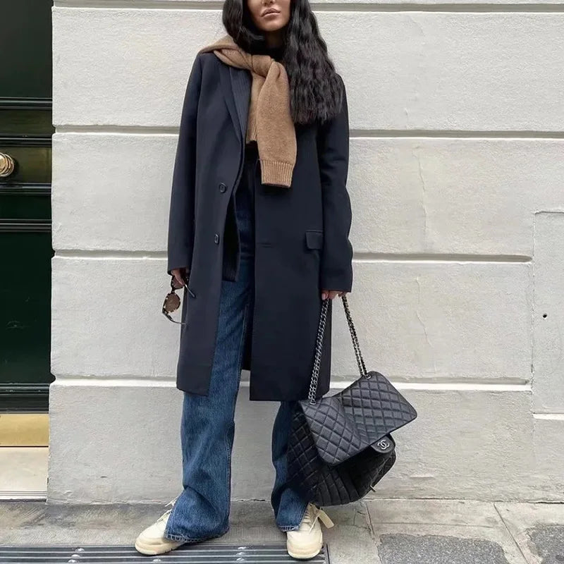 Washed Denim Pants Jeans Women Boyfriend Jeans Casual Pants Split Long Pants Bottom Black Jeans